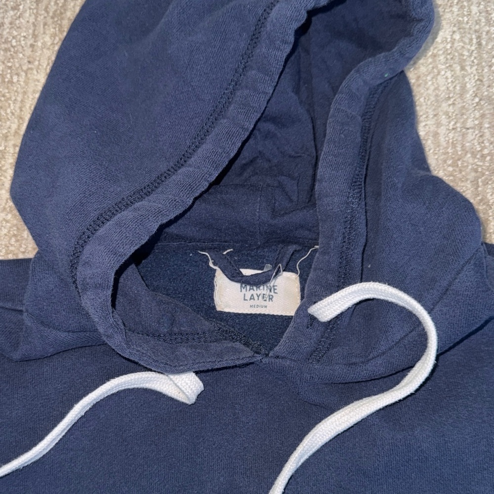 Marine Layer Men's Size M Colorblock Pullover Sweatshirt Jordan Hoodie - Picture 8 of 12